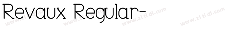 Revaux Regular字体转换